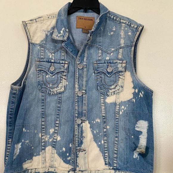 True Religion Other - True Religion Denim jeans blue vest Size-XL